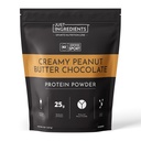 JUST INGREDIENTS Creamy Peanut Butter Chocolate Protein Powder - NSF Certified - 25 Servings