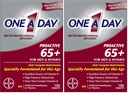 EN EN DAY Proaktiv 65 +, Herre & Kvinder Multivitamin, tillæg med vitamin A, C-vitamin, D-vitamin og zink til immunforsvar Support *, Calcium, folinsyre & mere, Tablet 150 Tæl (pakke med 2)