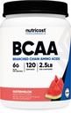 Nutricost BCAA Powder 2: 1: 1 (Watermelon, 120 Servere) - Gluten Free, Non- GMO, Vegetar