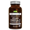 Igennus Vegan Omega-3 Natural Triglyceride Algae Oil, DHA & EPA Fedtsyretilskud, 180 små bløddele med Astaxanthin, Easy- to- Swallow, Pure & Sustainable, 90 Serveringer