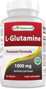 Bedste Naturals L- Glutamin 1000mg Brændstof til træning (non- GMO) Tablets, 180 Count
