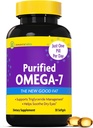 InnovixLabs Renset Omega 7 Supplement - 210 mg Omega- 7 Palmitoleinsyre, Fiskeolie til Metabolisme & Triglycerid Support, Væsentlige fedtsyrer, IFOS Godkendt, 30 Softgels