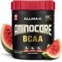ALLMAX Nutrition AMINOCORE BCAA Powder, 8.18 Bedste Aminosyrer, Intra og Post Workout Inddrivelse Drik, Gluten Free, Watermelon, 945 g