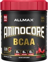 ALLMAX Nutrition AMINOCORE BCAA Powder, 8.18 Bedste Aminosyrer, Intra og Post Workout Inddrivelse Drik, Gluten Free, Watermelon, 945 g