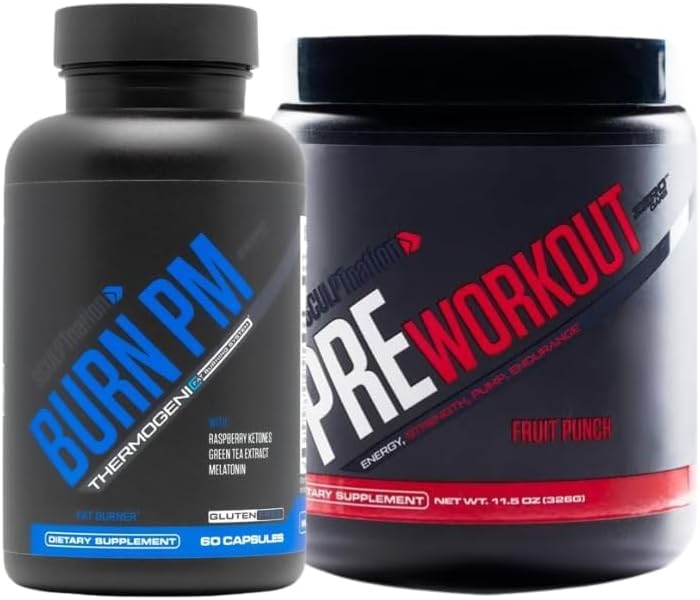 Schedpt Nation by V Shred Burn PM and Pre Workout Fruit Punch Bundle