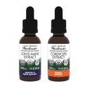 Host Defense Bundle med Lions Mane Extract, 1 fl oz & Cordyceps Extract, 1 fl oz - Support Brain Health, Memory & Focus - Immun & Energy Support Supplement *