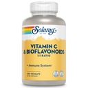 SOLARAY-vitamin C 500mg med Citrus Bioflavonoider, 1: 1 Ratio - Antioxidant og immuntilskud - C-vitamin med Rose HIPS og Acerola, Vegan, 60- Day Garanti, 125 Servere, 250 VegCaps