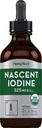 Piping Rock Nascent Iodine Drops Organic | 2 fl oz | Liquid Vegan Supplement | Non-GMO, Gluten Free