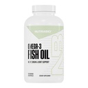 NutraBio Omega 3 Fish Oil Kosttilskud, 2.000 mg, 400 Softgels - EPA DHA Omega 3 Fedtsyretilskud til at hjælpe med at understøtte et sundt hjerte