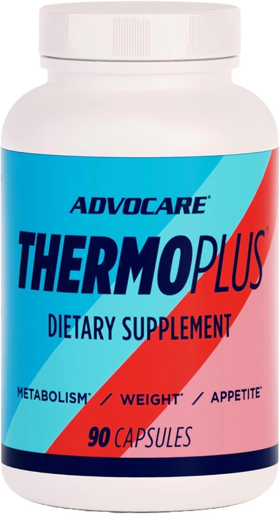 AdvoCare ThermoPlus Vitamin & Herbal Kosttilskud - Understøtter sund metabolisme * - Indeholder thiamin, Sage Extract & Oolong Tea Extract - 90 kapsler