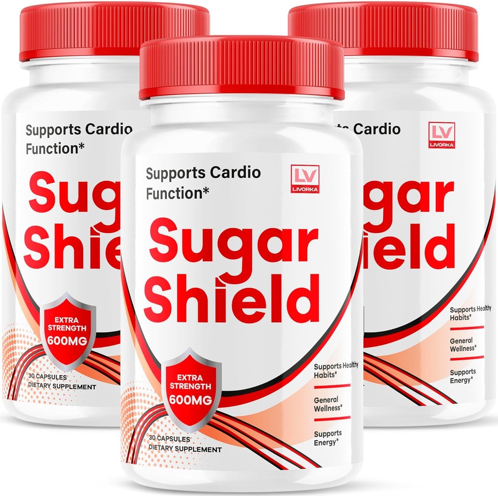 (3 Pack) Sugar Shield, Sugar Shield Blood Support, Sugar Shield Pills, Sugar Shield Capsules, Sugar Shield All Natural, SugarShield, Sugar Shield Advanced Formula, Sugar Shield Reviews, 90 Capsules