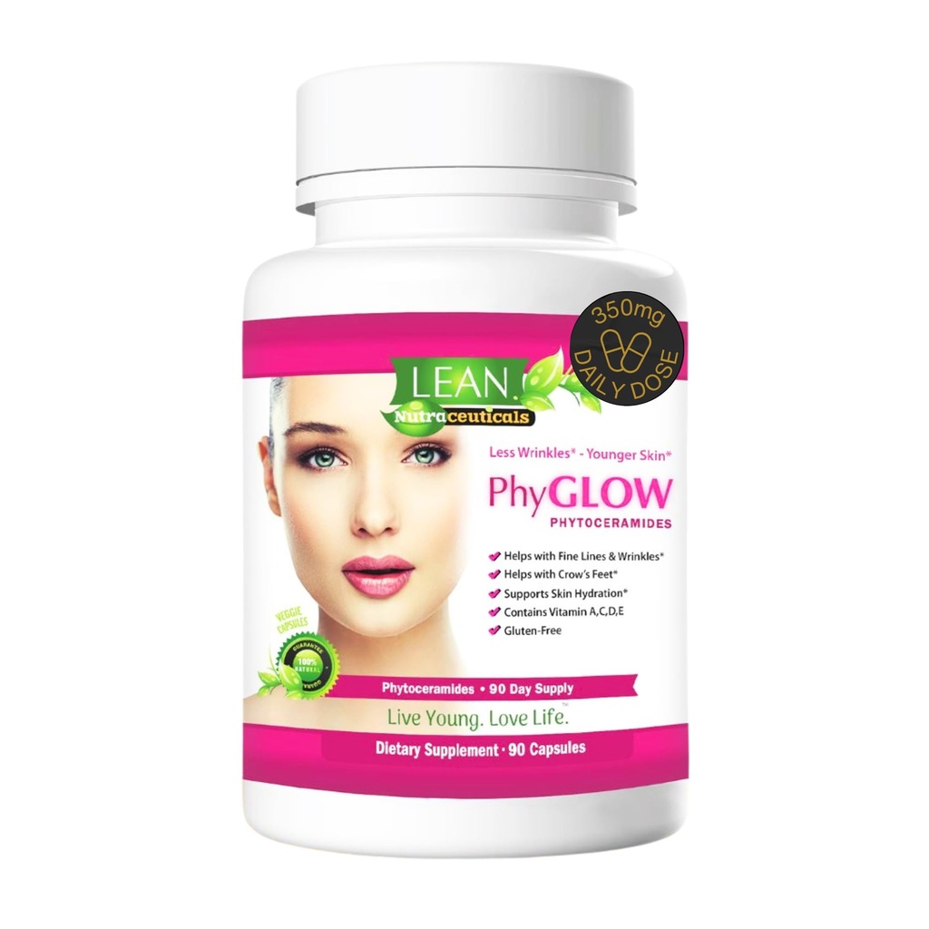 Hudpleje Phytoceramider, 90 Dag Hydration Fokus Super Ceramide Kosttilskud til kvinder og mænd, Rynkestøtte Factor Pills, Giv unge til ansigtet med Multivitamin A, C, D, E Gluten Gratis 90 Kapsler