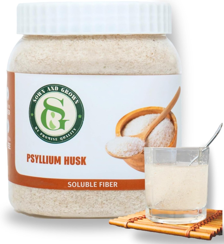 Psyllium Husk Hel, 12 Ounce - Hel Husk Fiber Supplement, Vegan, Ingen sukker eller kunstige sødestoffer, Ikke GMO, Gluten Free