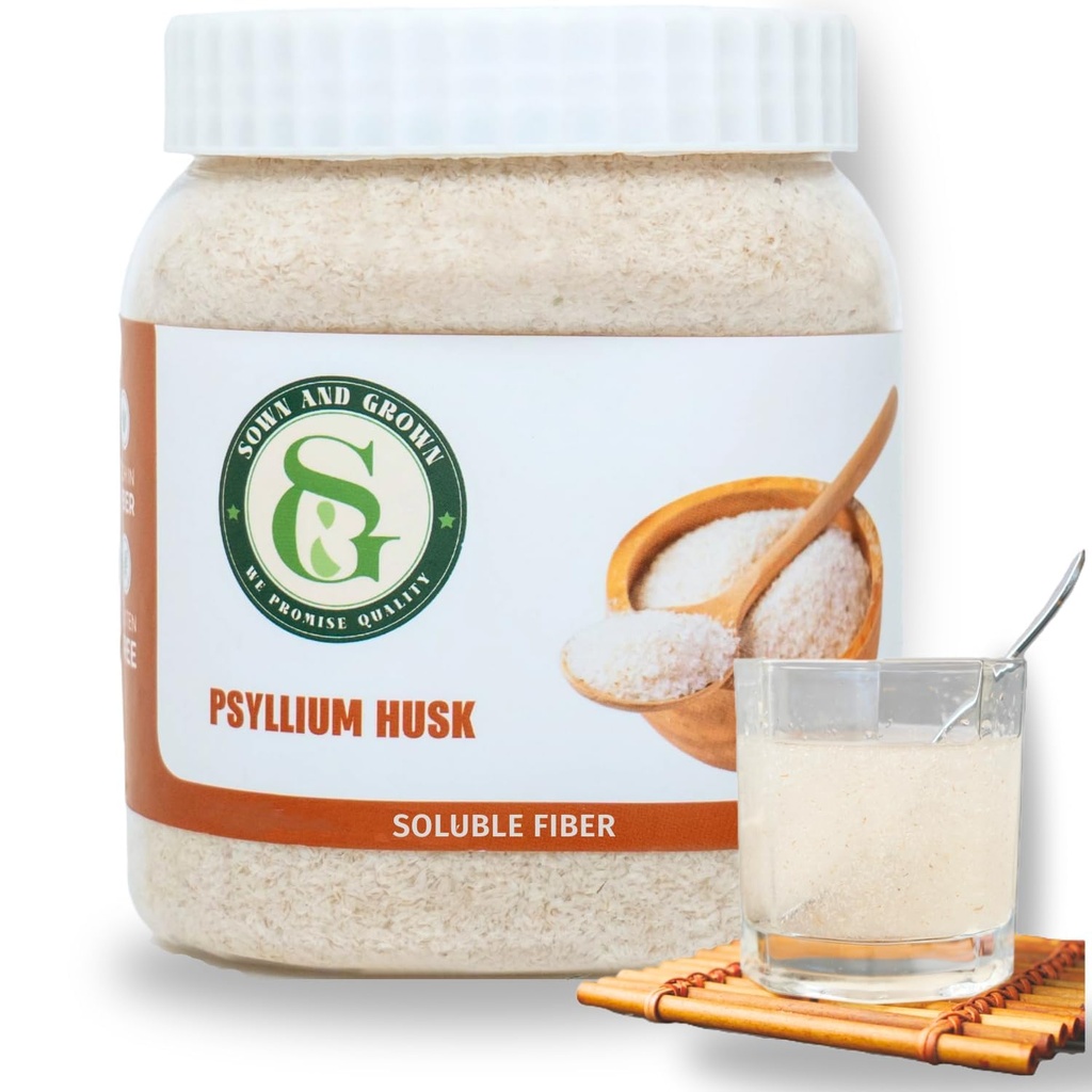 Psyllium Husk Hel, 12 Ounce - Hel Husk Fiber Supplement, Vegan, Ingen sukker eller kunstige sødestoffer, Ikke GMO, Gluten Free