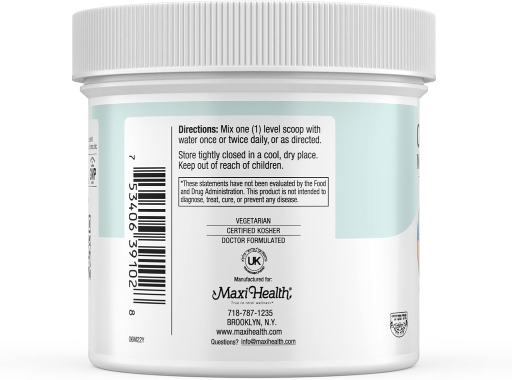 Maxi-Health Monohydrate Creatine For Muscle Mass With L-Taurine And Ribose Powder - Nutrition Supplement For Pre And Post Workout