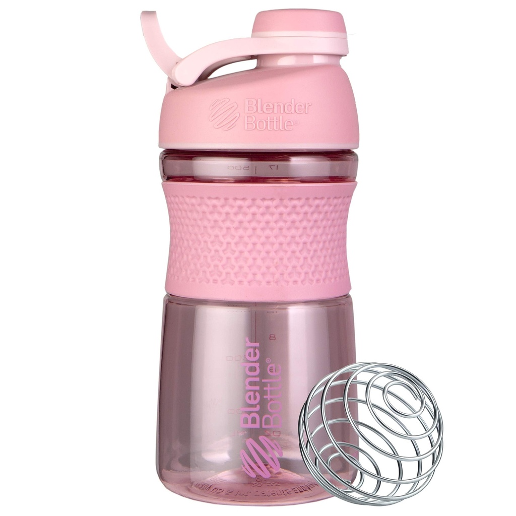 BlenderFlaske SportMixer Shaker Flaske Perfekt til Protein Shakes og Pre Workout, 20-Ounce, Rose