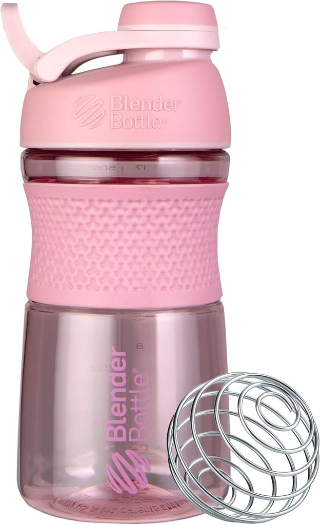 BlenderFlaske SportMixer Shaker Flaske Perfekt til Protein Shakes og Pre Workout, 20-Ounce, Rose