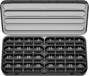 Zoksi Månedlig Pill Organizer 1 gange om dagen, 30 dag Pill Box Organizer, One Month Pill Case for Travel, 31 dag Daglig Medcine Container for Vitaminer, Supplement & Medicin (sort)