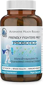 Friendly Fighters Pro ® Probiotisk Beeg 124; fordøjelig & immunforsvar * - 124; sund inflammation * & Allergy Relief * - 124; Mikro- indkapslet til garanteret levering; 1 måned Supply