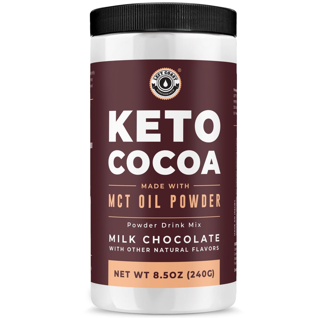 Keto Kakao Buddy 124; Keto Hot Chocolate Drink Mix Powder - Sugar Free, Low Carb med Protein og MCT Oil Powder