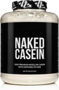 NAKED Casein - 5Lb Micellar Casein Protein Powder - Bulk, Zero Carb, GMO- Free, Gluten Free, Soy Free, Konserveringsfri - Stimulere muskelvækst - Forbedre inddrivelse - 76 Servere