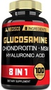 7000mg Glucosamin Chondroitin MSM med immunsupplement - Support Bone, fælles sundhed, immunsystem & total sundhed - 100 kapsler