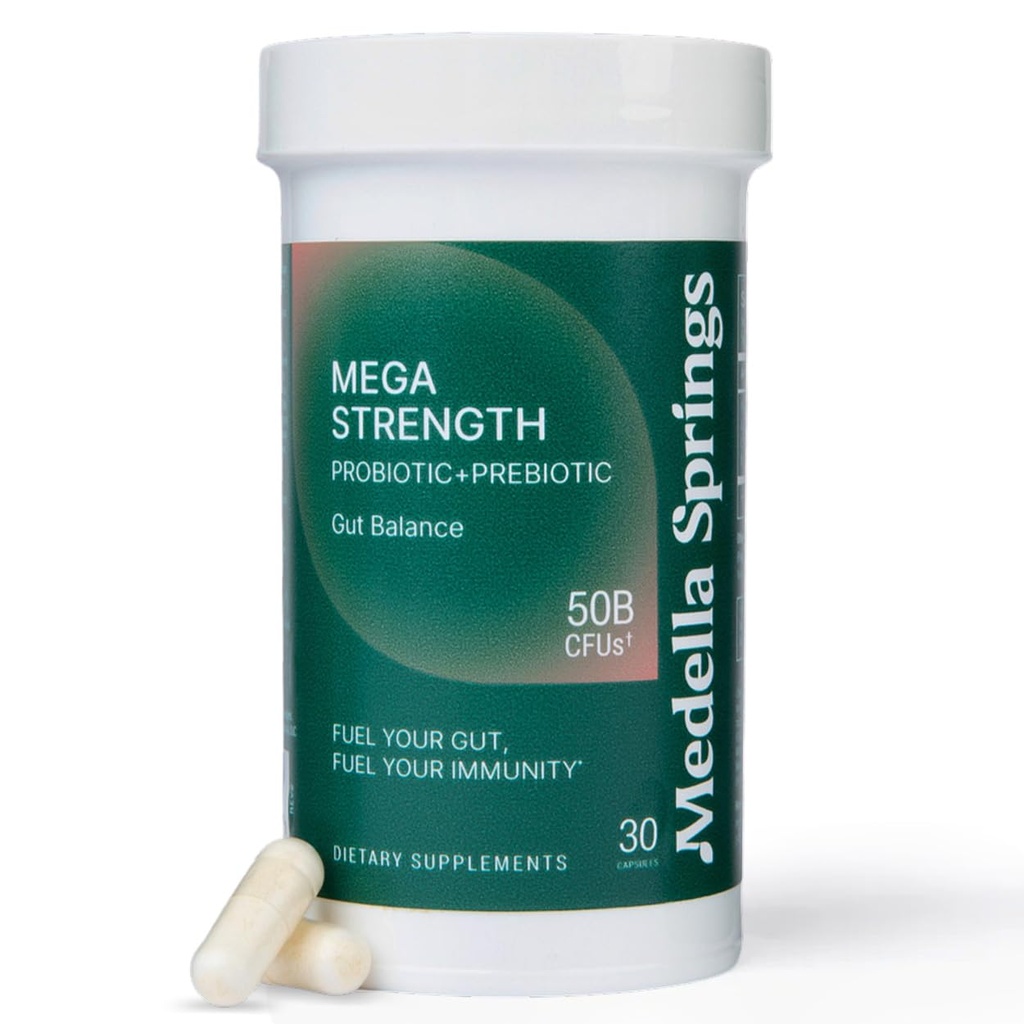 Mega- Strain 50 Millioner CFU Probiotika + Prebiotika 30 Caps Probiotika til kvinder & mænd - Opretholde god Flora Probiotic & fordøjelsessygdomme - Ingen køling påkrævet Probiotika Lactobacillus Rhamnosus