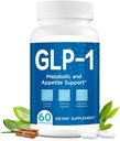 GLP-1 Supplement Support, GLP-1 Support med naturligt probiotiske, Multiple Extract, GLP 1 supplement til Gut, Energy, Samlet sundhed & niveauer - 60 kapsler (1pc)