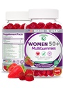 Lunakai USA Lavet 50 Plus kvinders Multivitamin Gummies - Lækker Formel Forbedret med essentielle vitaminer & mineraler til sundhed & vitalitet - 60ct