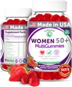 Lunakai USA Lavet 50 Plus kvinders Multivitamin Gummies - Lækker Formel Forbedret med essentielle vitaminer & mineraler til sundhed & vitalitet - 60ct