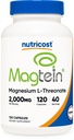 Nutricost Magnesium L- Threonate As Magtein 2000mg, 120 Kapsler - Non-GMO, Gluten Free, Vegetarisk Friendly
