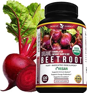 Potent Have Organic Beet Root 1350 mg med sort peber - 120 Veganske tabletter