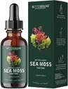 Betterbrand Sea Moss Drops Liquid Supplement med Irish Sea Moss Bladderwrack Burdock Root til Lung Health fordøjelse fælles thyreoideastøtte Seamoss Drops 30 dages forsyning
