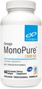 XYMOGEN Omega Monopure 1300 EC - Fish Oil med 3X Greater Absorption - DHA EPA Omega 3 supplement til hjertesundhed + kognitiv support (60 Softgels)