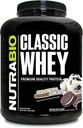 Nutrabio Classic Whey Protein Powder- Full- Spectrum Aminosyreprofil - Ingen Fyldere, Kunstige Farver, Konserveringsmidler - Lav glycemisk indeks - Ice Cream Cookie Dream, 5 Pounds