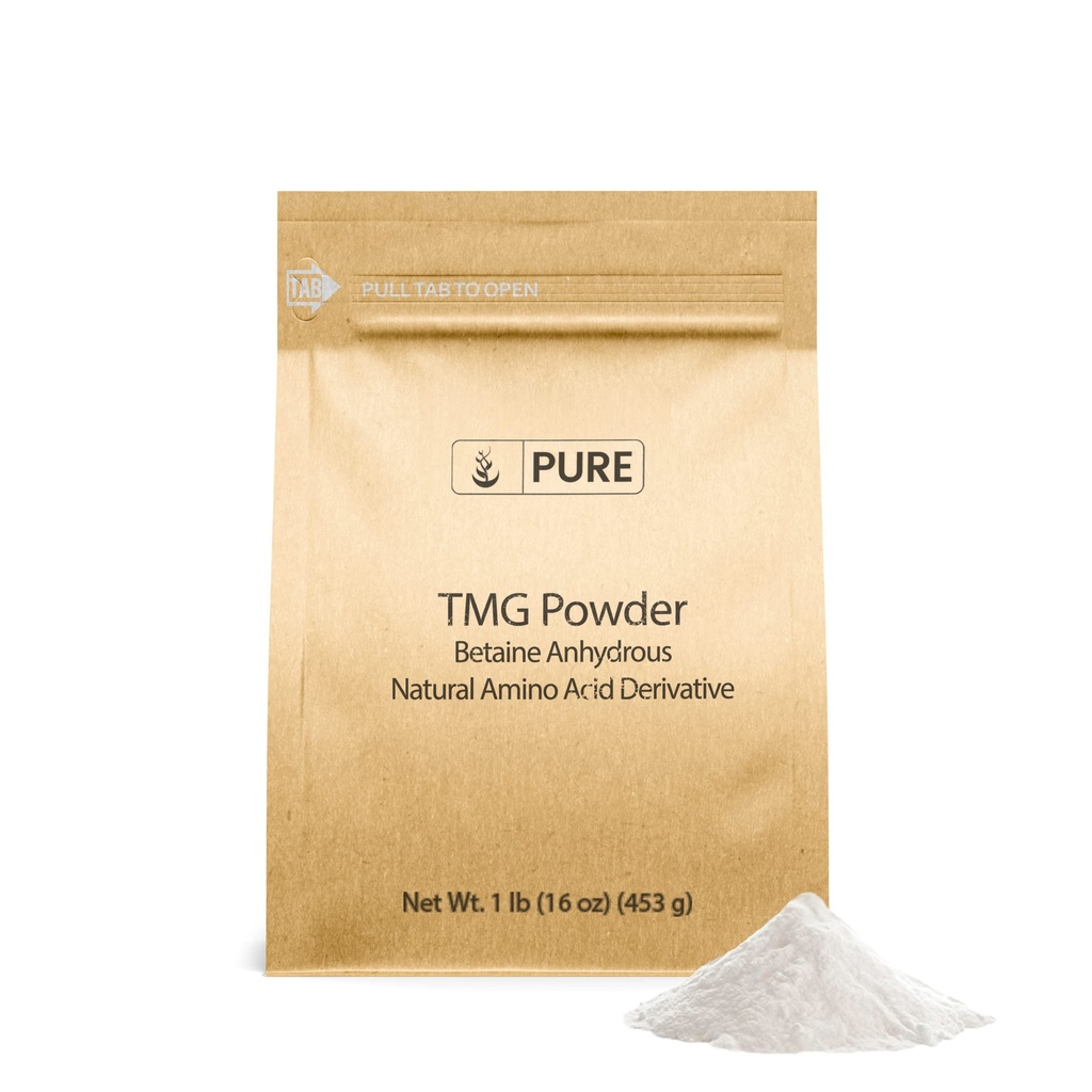 Pure Original Ingredients Trimethylglycin (1lb) TMG Powder, Vegan, Gluten- Free