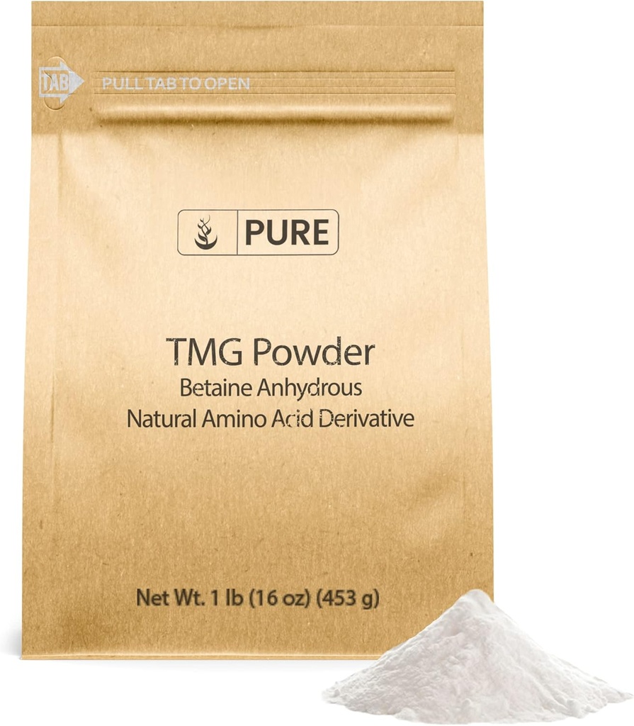 Pure Original Ingredients Trimethylglycin (1lb) TMG Powder, Vegan, Gluten- Free