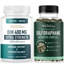 Sulforaphane Complex & 400mg DIM supplement til forbedret østrogen balance for kvinder