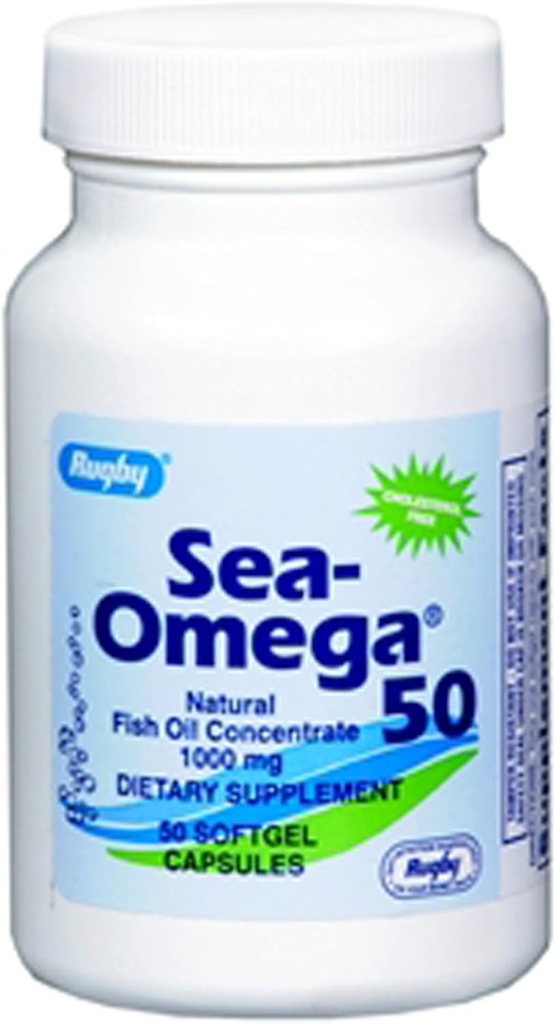 Rugby Sea- Omega 50 Natural Fish Oil Concentrate 1000mg