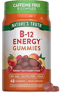 Nature 's Truth Vitamin B Complex Gummies ttesmå 124; 48 Greve ttesmå 124; med B- Vitamin, L- Carnitin & Ashwagandha; Vegan, Non- GMO & Gluten Free Supplement