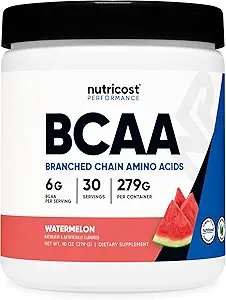 Nutricost BCAA Powder (Watermelon, 30 Servere) - Optimal 2: 1: 1 Ratio