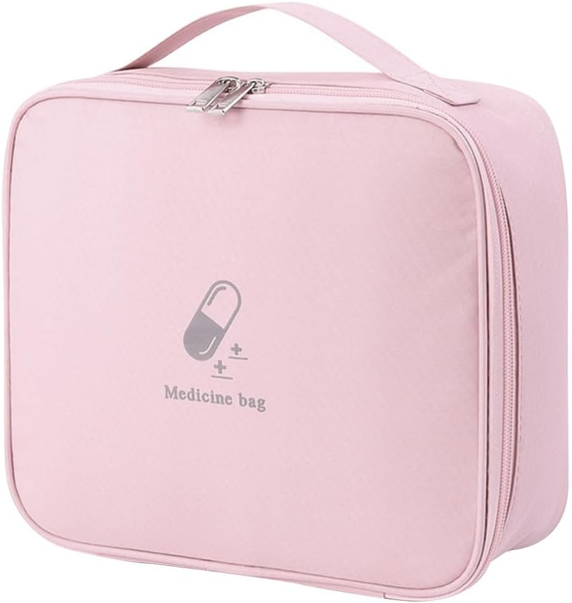 COPROVI Organizer Tomme poser Rejse medicin Bag Supplies Organizer Bag Portable for Car Home Camping Office Vandring Udendørs Medicin Organizer