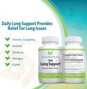 Daglig Lung Cleanser & Detox Support Name 124; Genopfrisk dine lunger til åndedræt Easier} 124; Relieve Respiratoriske problemer & Address Problemer som Allergier, Wheezing og Hoste; 60 Kapsler