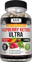 Kaya Naturals Keto Diet Hindbær Ketone - vægttab supplement, Appetitkontrol, Boost Metabolisme - 60 Tæl