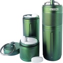To Layer Stor Pill Organizer, Aluminium Container, Vandtæt, kan gemme piller noget som helst størrelser, Vitaminer, Cod Lever Oil, Kosttilskud og Medicin, Rv Produkter, Størrelse: 1.6 x 1.6 x 4.4 i (Grøn)
