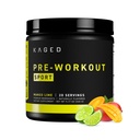 Kaged Sport Pre Workout Powder til mænd og kvinder, Mango Lime, Sport Certified, 188mg Koffein, nitrogenoxid supplement, Beta-alanin til energi, Vægtløftning, Cardio Endurance & Styrke, 20 Serveringer