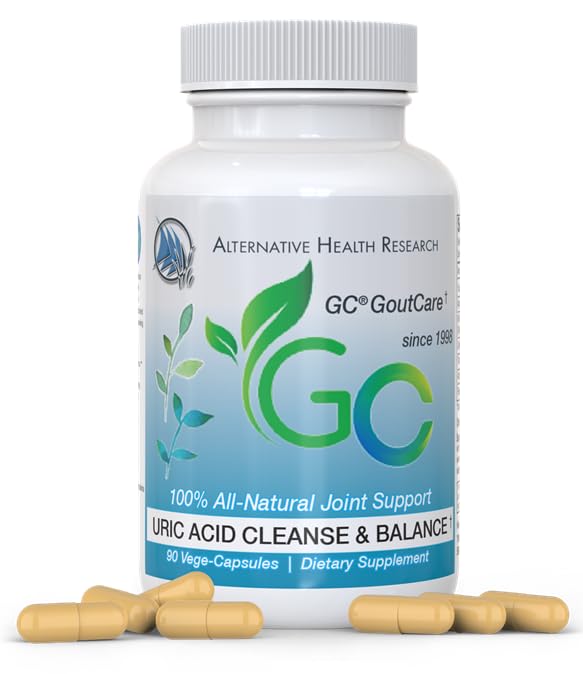 GC ® GoutCare: UriAcid Control (UriAcid Control) 124; UriAcid Prevention (UriAcid Prevention) 124; Joint Health Supplement (Joint Health Support) 124; Joint Relief (Joint Relief) 124; med gurkemeje, Selleri Seed Extract, Milk Thistle og mere 124; 90 Kapsler pr flaske