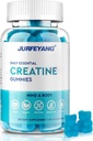 NutraBits Creatinine Monohydrat Gummies, 5g Creatinine Monohydrat Per Serving - Ingen sukker eller kunstige farver, Vegan & Halal - Blåbær Flavor - 60 Gummies