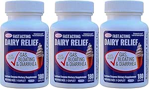 Fast fungerende Lactase 540 Caplets Generisk Lactase Fast Act 9000 FCC Units per Caplet