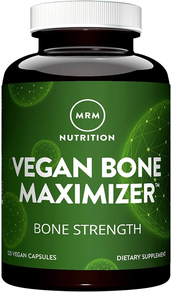 MRM Nutrition Vegan Bone Maximizer Mea124; Bone Strength + Density Measures 124; Organic Certified Algae Measures 124; with Vitamin K2 + D3 Measures 124; Clinically Proven Measures 124; Anti- Aging Nutrition Measures 124; Gluten- Free Measures 124; 30 Servering